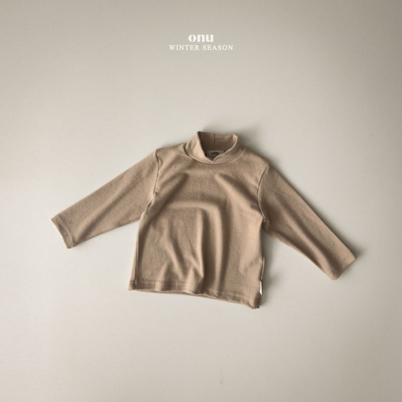 Onu - Korean Children Fashion - #designkidswear - Cheese Peach Turtleneck Tee - 3