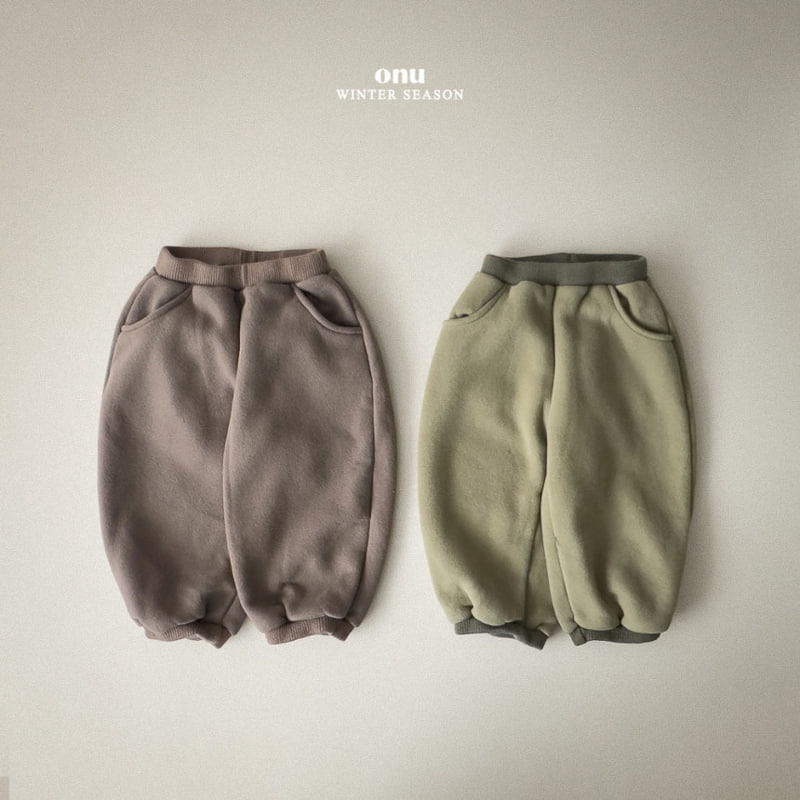 Onu - Korean Children Fashion - #designkidswear - Soft Fleece Pants