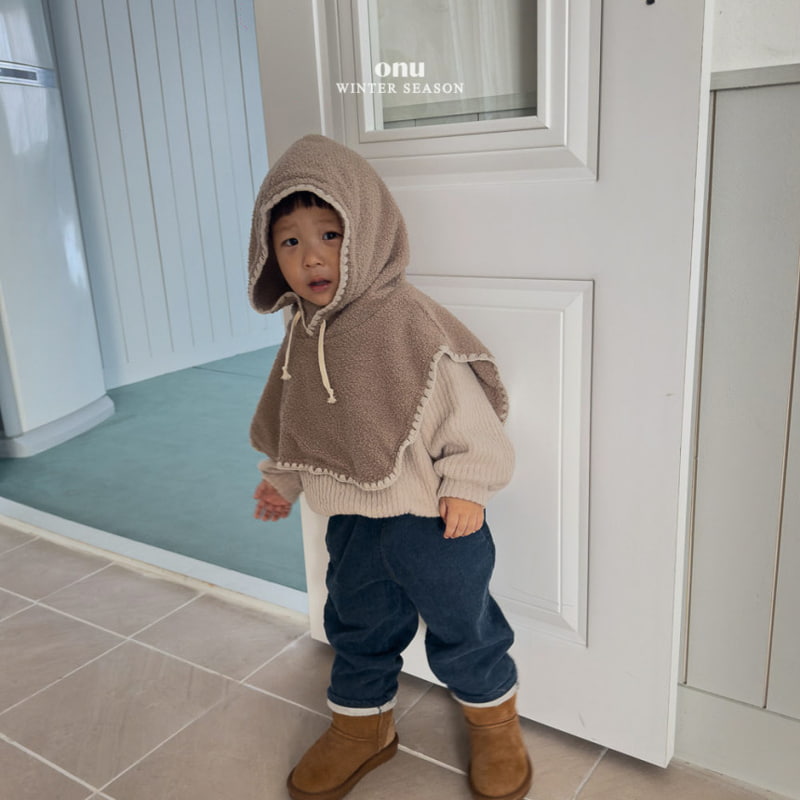 Onu - Korean Children Fashion - #littlefashionista - Melo Hood Warmer - 8