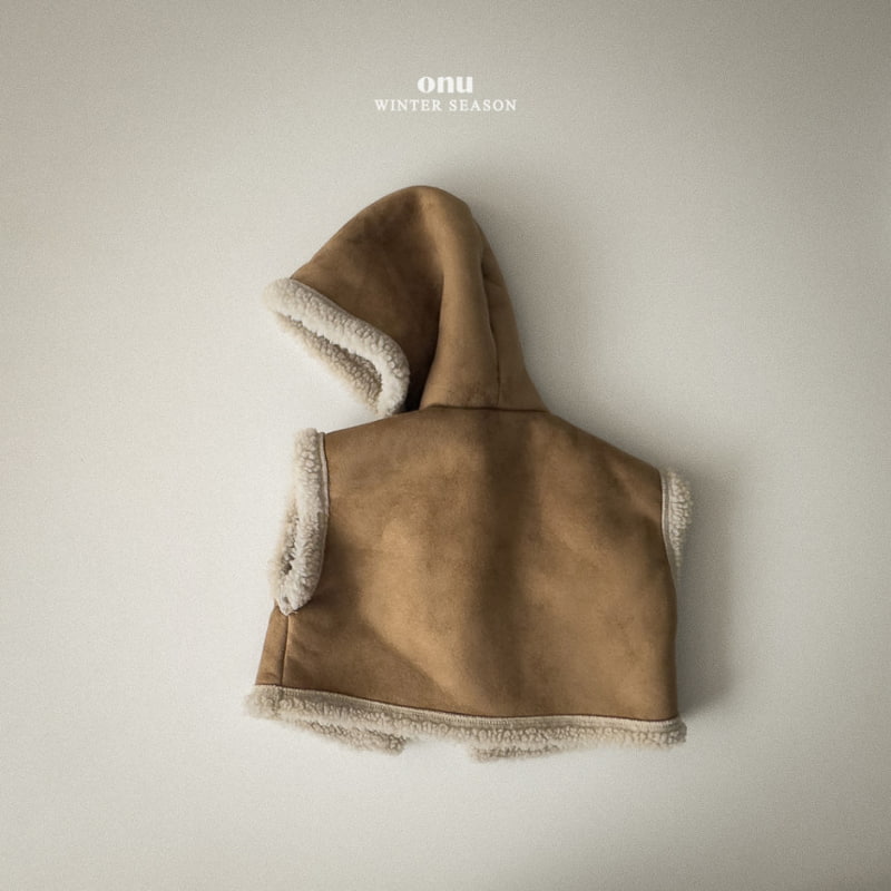 Onu - Korean Children Fashion - #toddlerclothing - Mustang Hooded Vest - 4