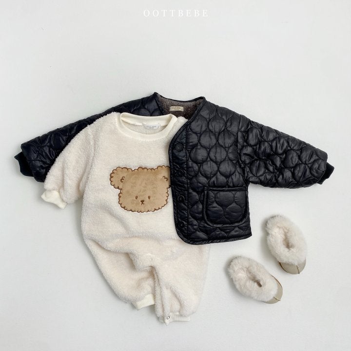 Oott Bebe - Korean Children Fashion - #Kfashion4kids - Boa Urban City Quilting Jumper - 2
