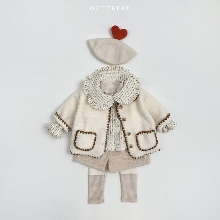 Oott Bebe - Korean Children Fashion - #childrensboutique - Wendy Frill Blouse - 8
