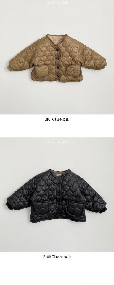 Oott Bebe - Korean Children Fashion - #fashionkids - Boa Urban City Quilting Jumper - 12