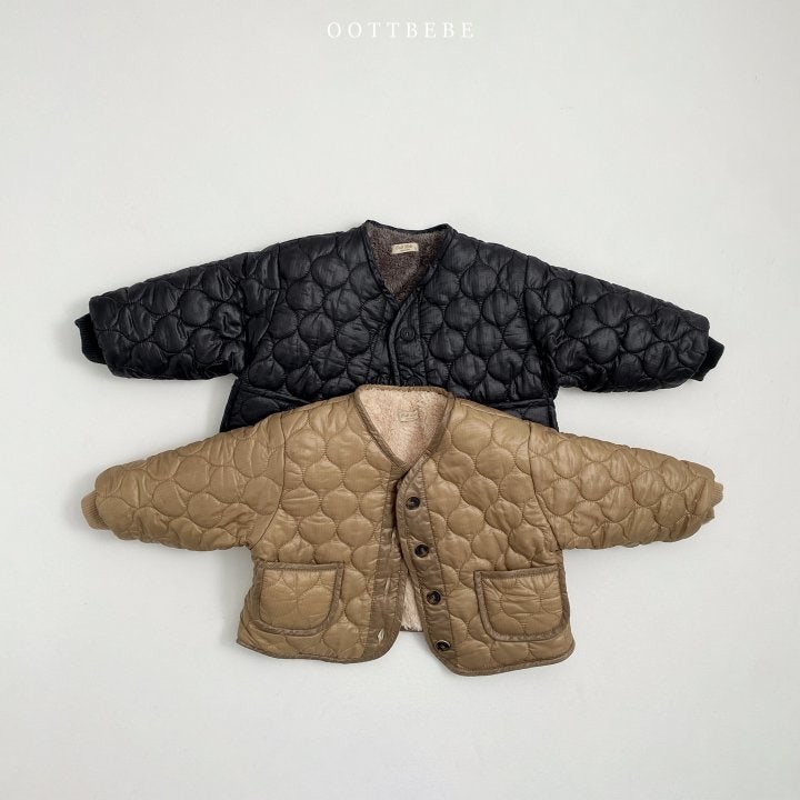 Oott Bebe - Korean Children Fashion - #kidzfashiontrend - Boa Urban City Quilting Jumper