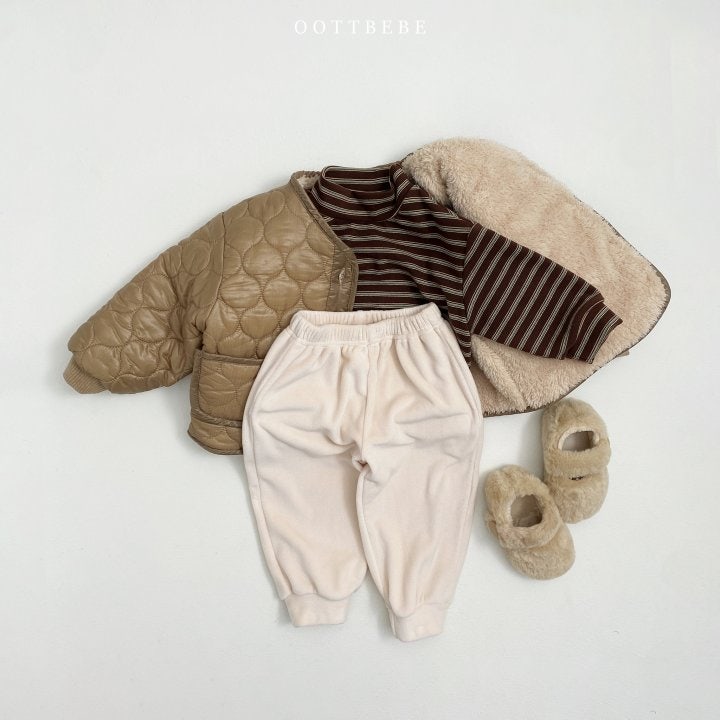 Oott Bebe - Korean Children Fashion - #minifashionista - Boa Urban City Quilting Jumper - 5