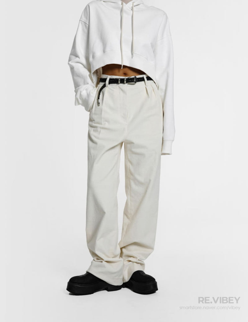 Paper Moon - Korean Women Fashion - #womensfashion - Corduroy High Waist Pintuck Trousers - 6