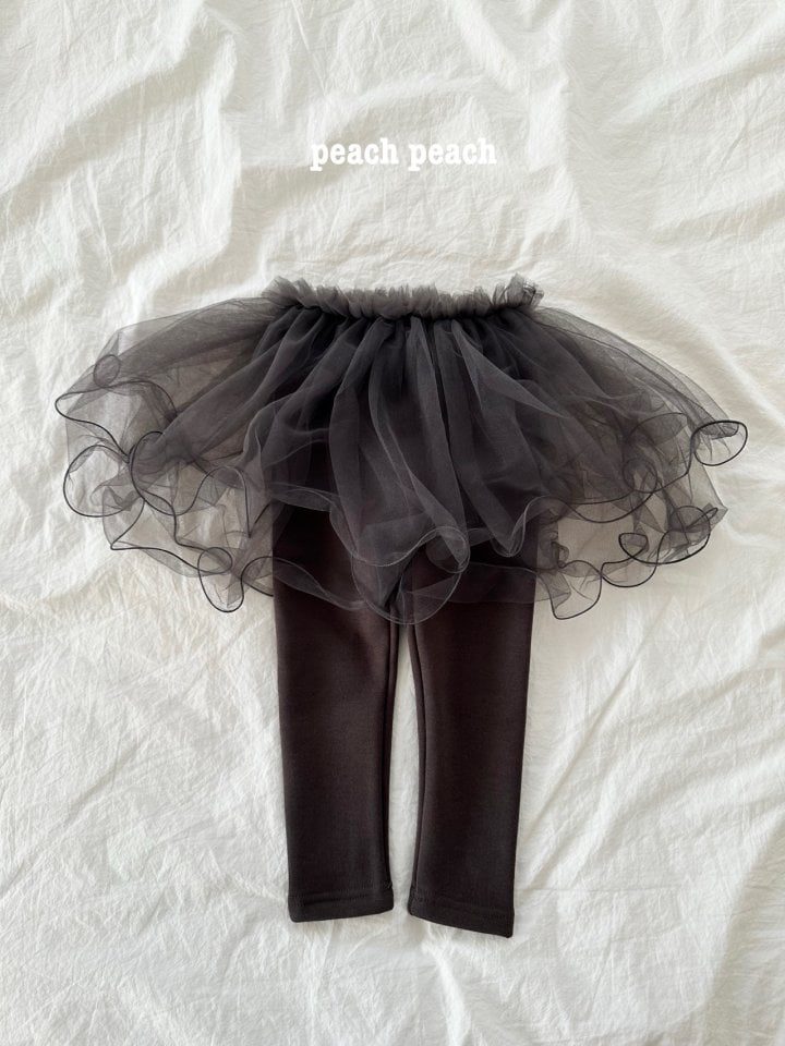 Peach Peach - Korean Children Fashion - #littlefashionista - Winter Darling Tutu Skirt Leggings - 6