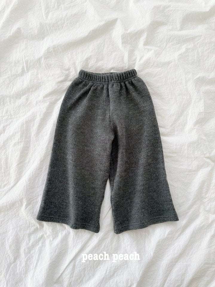 Peach Peach - Korean Children Fashion - #prettylittlegirls - Cheese Knit Pants - 5