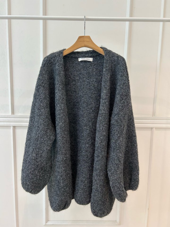 Pearls room - Korean Women Fashion - #momslook - Volume Cardigan - 9
