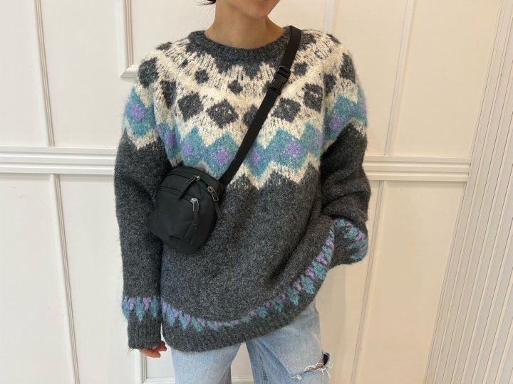 Pearls room - Korean Women Fashion - #womensfashion - Dia Knit Sweater - 7