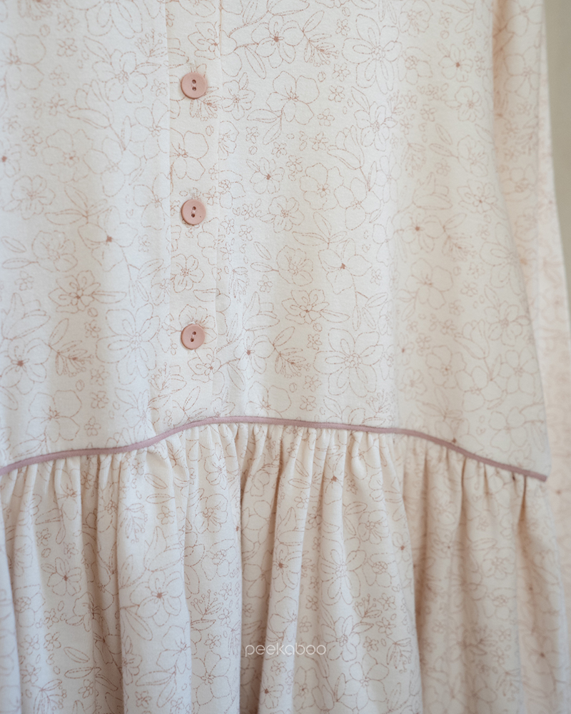 Peekaboo - Korean Women Fashion - #pursuepretty - Blossom Pajamas MOM Set - 3