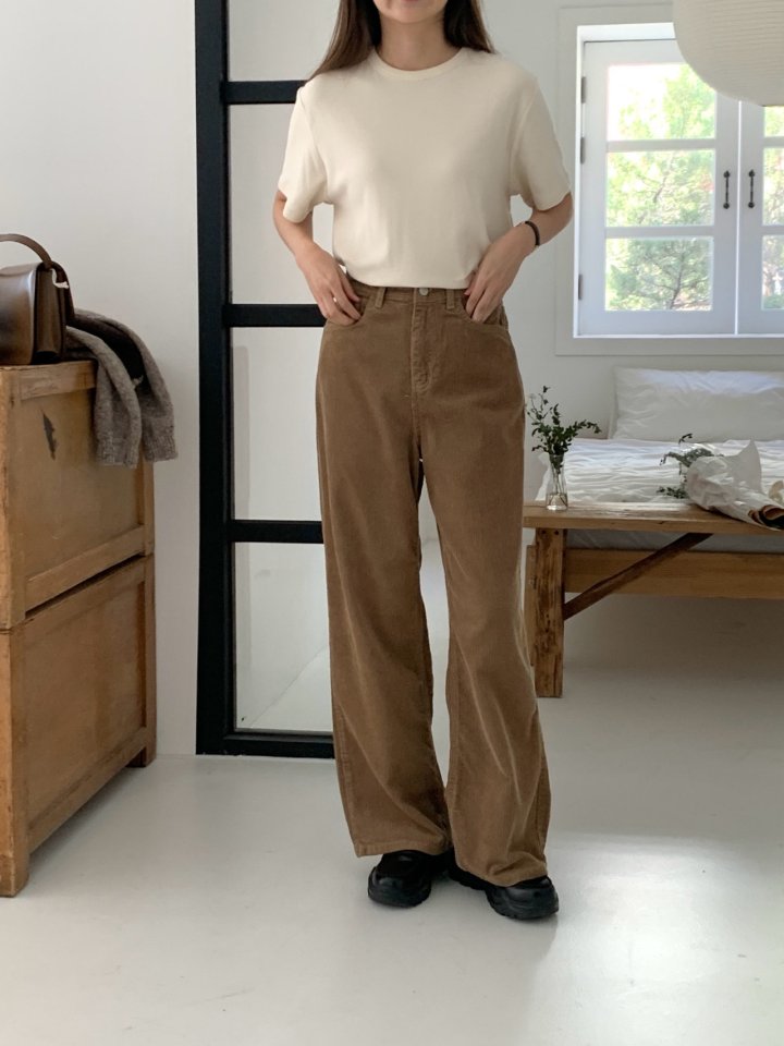 Pomelo - Korean Women Fashion - #womensfashion - Joy Corduroy Pants - 6