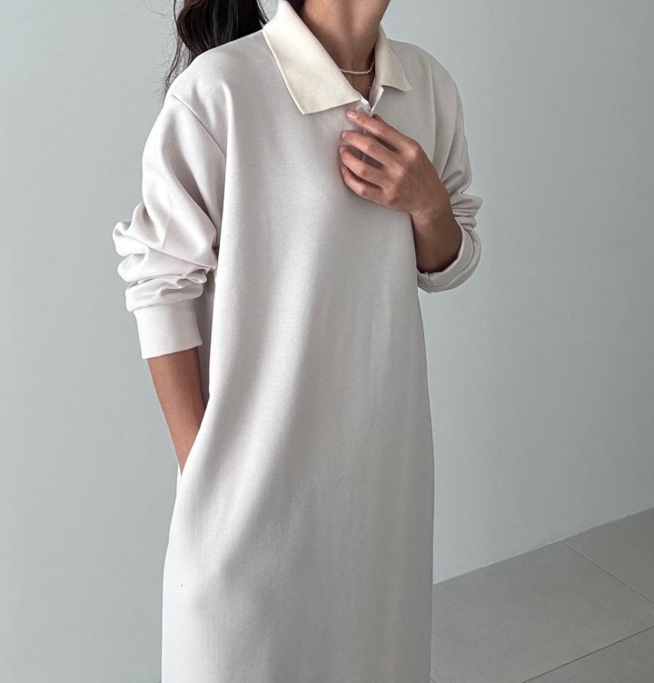 Ripple - Korean Women Fashion - #womensfashion - Miyu Collar One-piece - 4