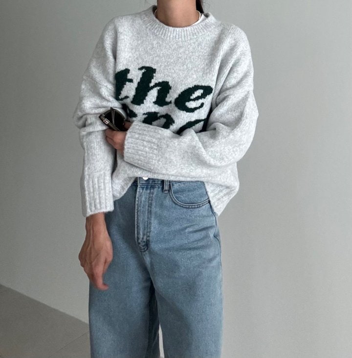 Ripple - Korean Women Fashion - #restrostyle - The End Knit Sweater - 4
