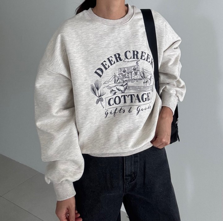 Ripple - Korean Women Fashion - #womensfashion - Cottage Fleece Sweatshirts - 7