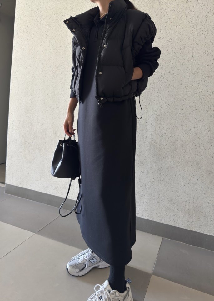 Ripple - Korean Women Fashion - #womensfashion - Miyu Collar One-piece