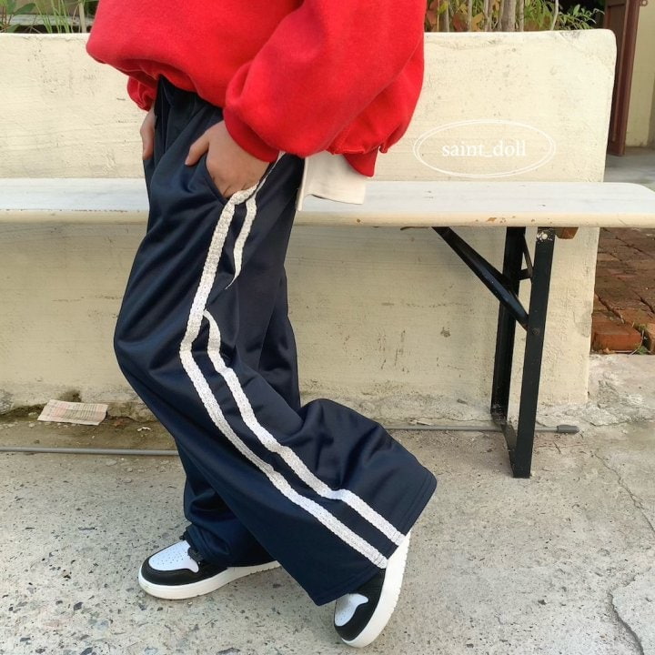 Saint Doll - Korean Children Fashion - #Kfashion4kids - Lace Two-line Pants With Mom