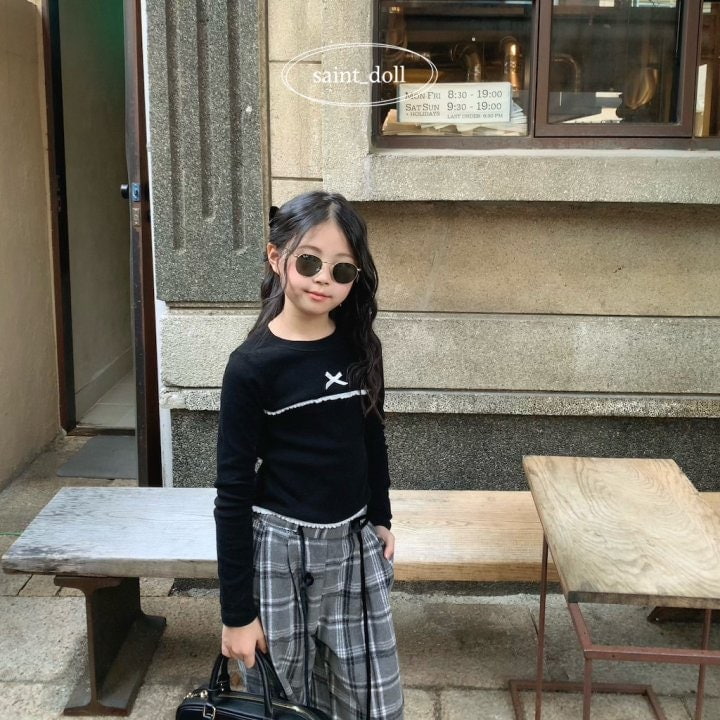 Saint Doll - Korean Children Fashion - #childofig - Petite Ribbon Tee - 3