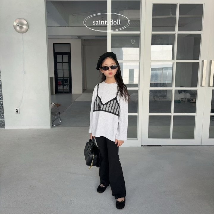 Saint Doll - Korean Children Fashion - #discoveringself - Label Bootcut Pants - 6