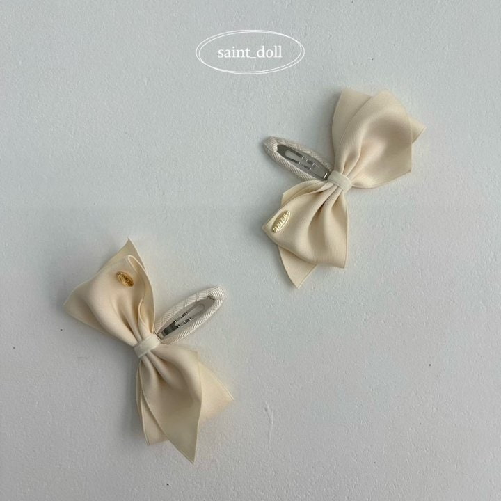 Saint Doll - Korean Children Fashion - #littlefashionista - Cute Ribbon Hairclip Set - 2