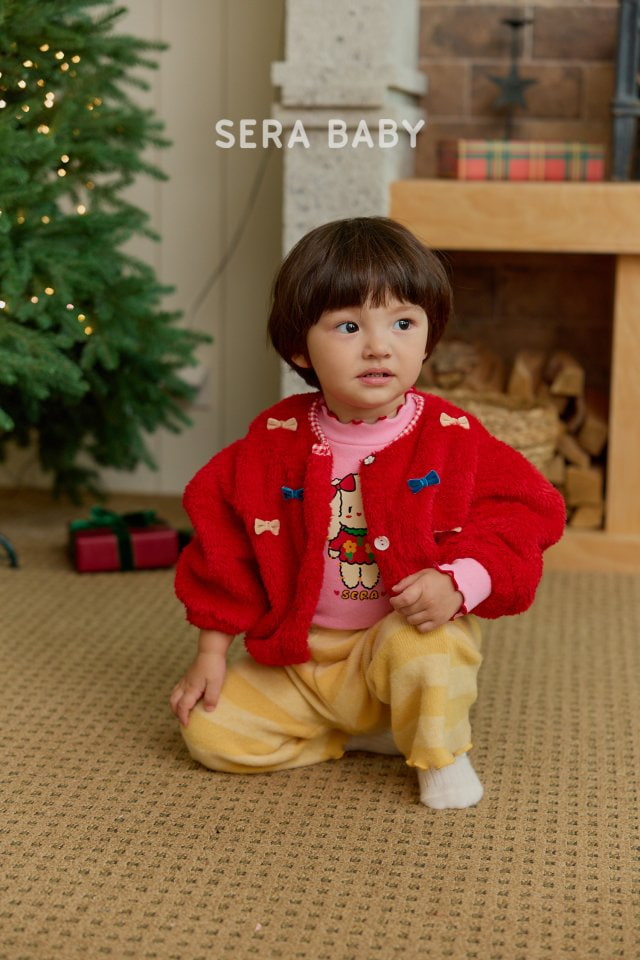 Sera - Korean Baby Fashion - #babyoutfit - Bebe Winter Mini Ribbon Cardigan - 4