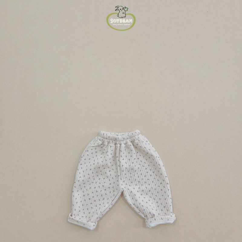 Soybean - Korean Children Fashion - #Kfashion4kids - Flower Quilted Pants - 8