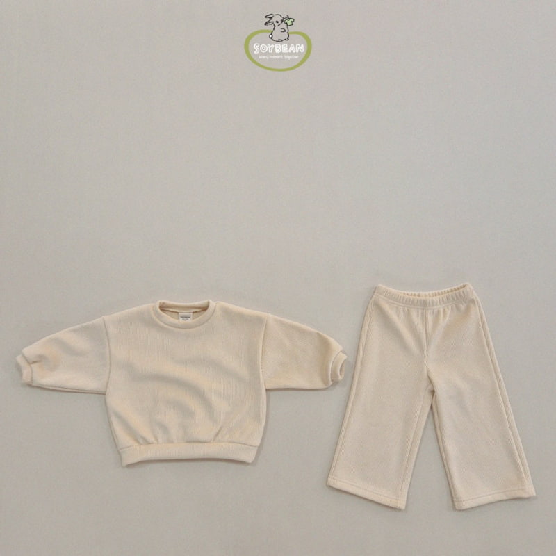 Soybean - Korean Children Fashion - #Kfashion4kids - Wide Mink Top Bottom Set - 9
