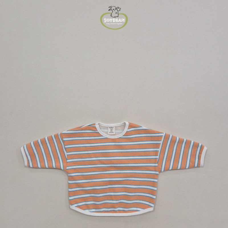 Soybean - Korean Children Fashion - #childofig - Fleece Stripe Sweatshirt - 8