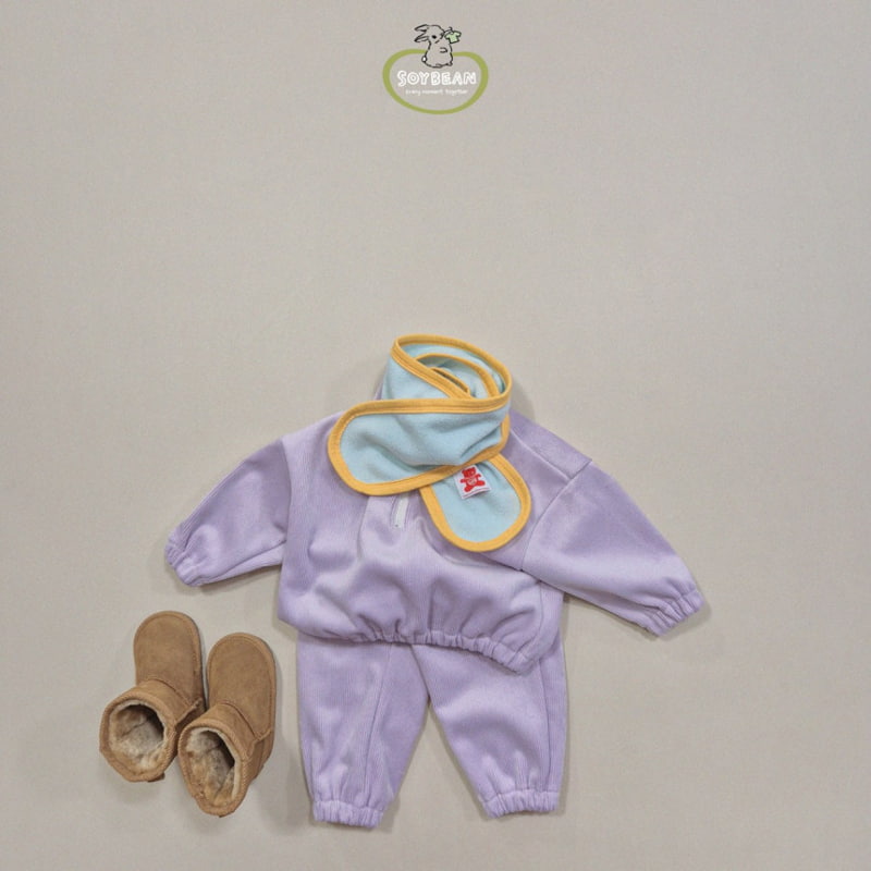 Soybean - Korean Children Fashion - #prettylittlegirls - Mink Mockneck Top Bottom Set - 4