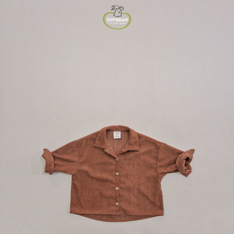 Soybean - Korean Children Fashion - #childrensboutique - Corduroy Wide Shirt - 7