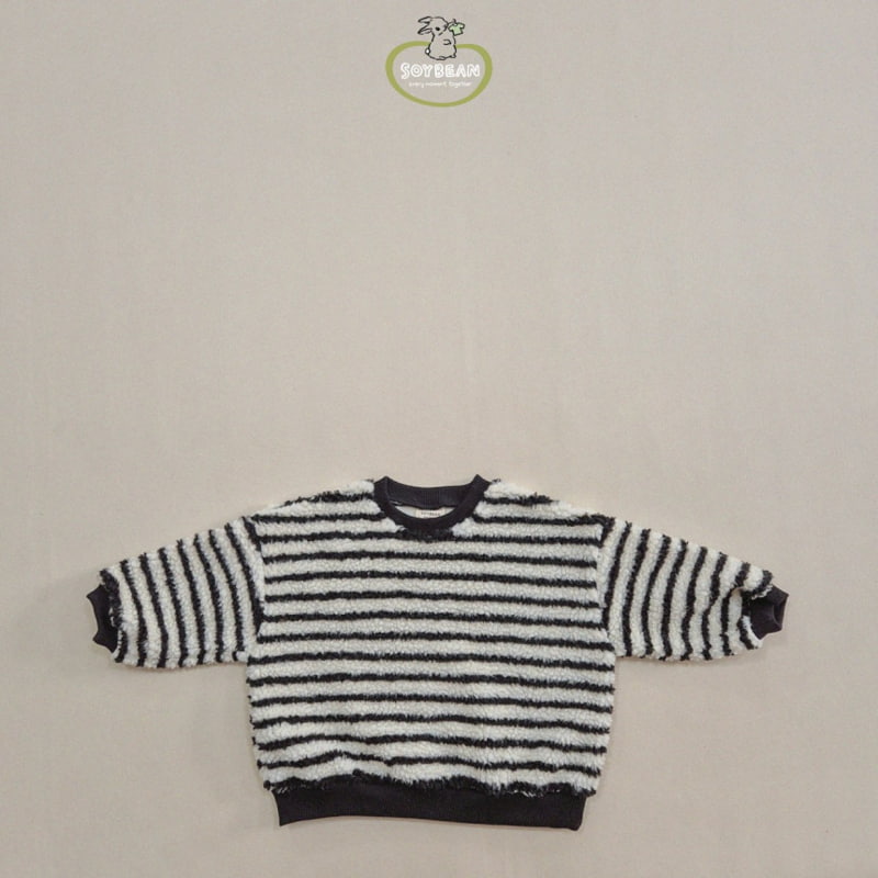 Soybean - Korean Children Fashion - #designkidswear - Fleece Stripe Sweatshirt - 6