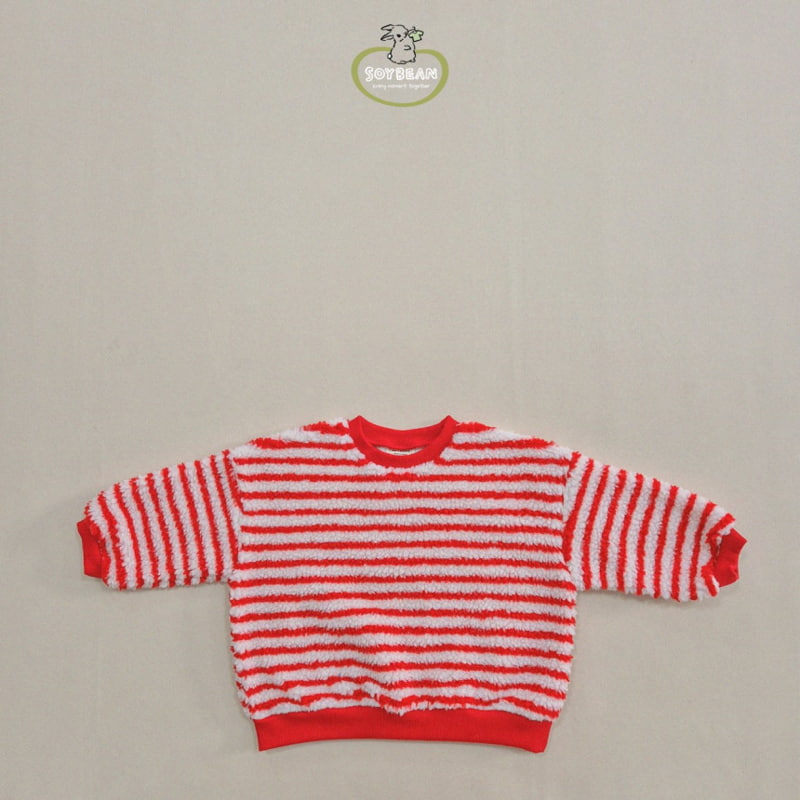 Soybean - Korean Children Fashion - #discoveringself - Fleece Stripe Sweatshirt - 7
