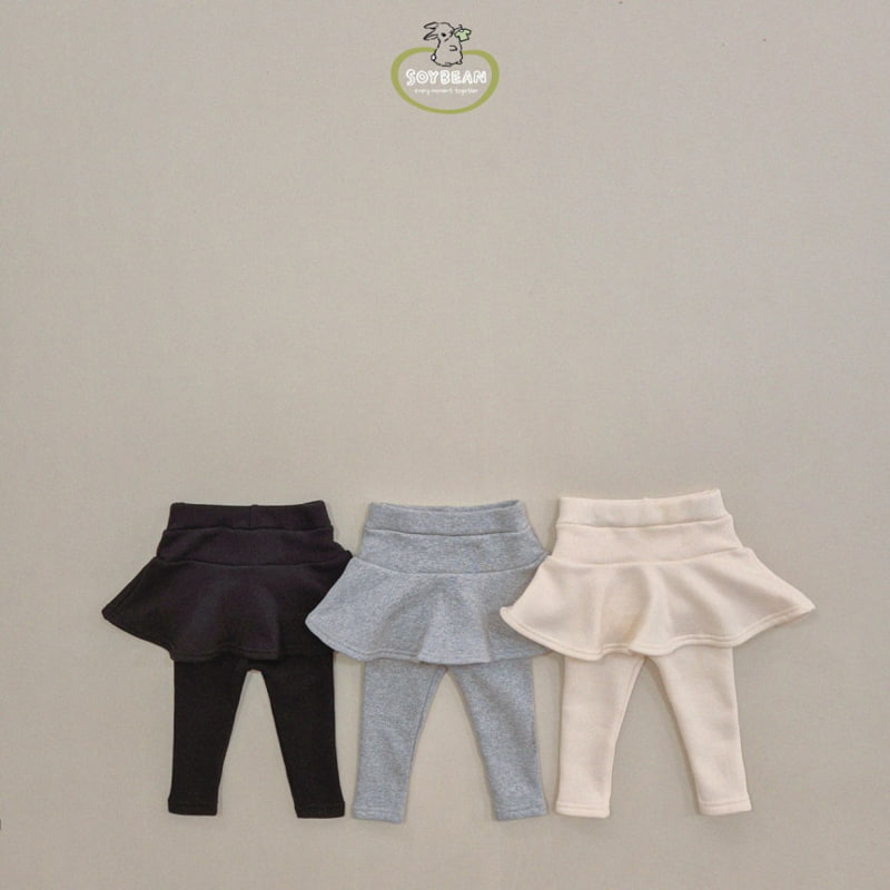 Soybean - Korean Children Fashion - #kidsshorts - Soft Bootcut Skirt Leggings