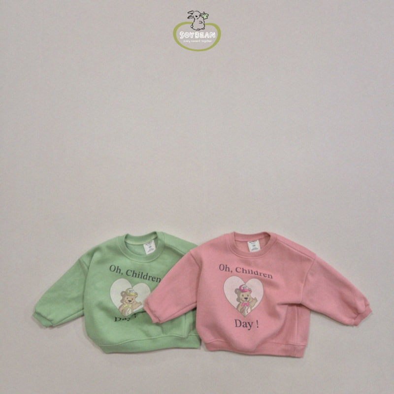 Soybean - Korean Children Fashion - #kidsshorts - Children Fleece Sweatshirt