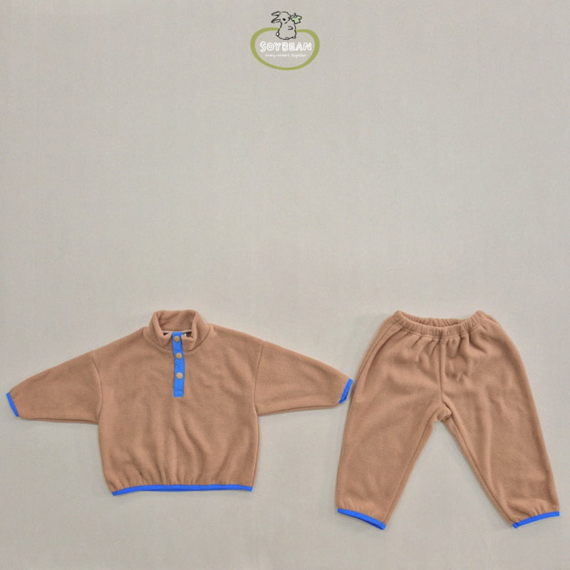 Soybean - Korean Children Fashion - #kidsstore - Fleece Mountain Top Bottom Set - 9