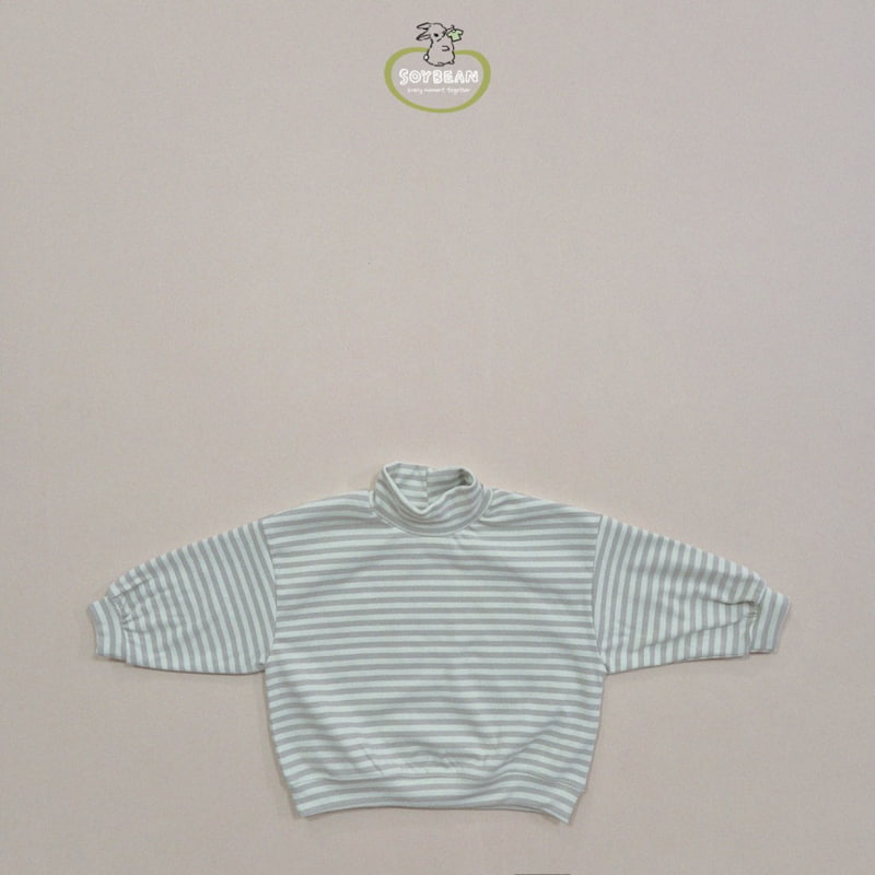 Soybean - Korean Children Fashion - #littlefashionista - Peach Mockneck Sweatshirt - 10
