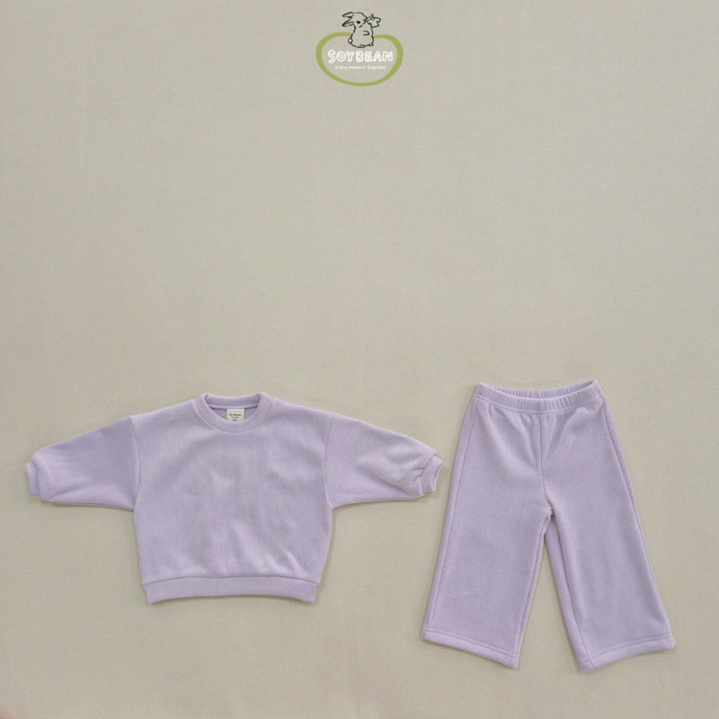 Soybean - Korean Children Fashion - #littlefashionista - Wide Mink Top Bottom Set - 10