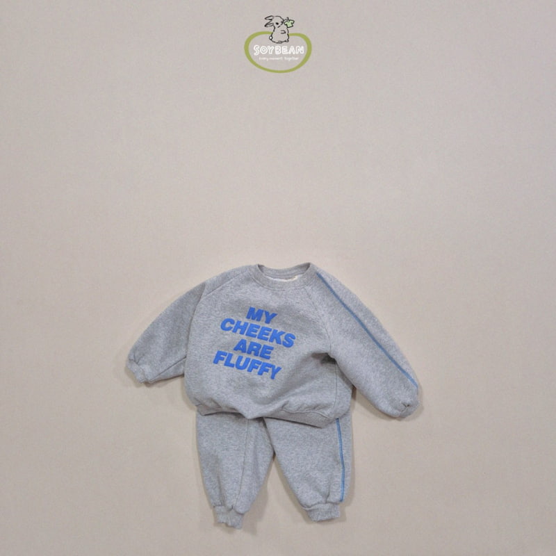 Soybean - Korean Children Fashion - #littlefashionista - Fleece Point Top Bottom Set - 8