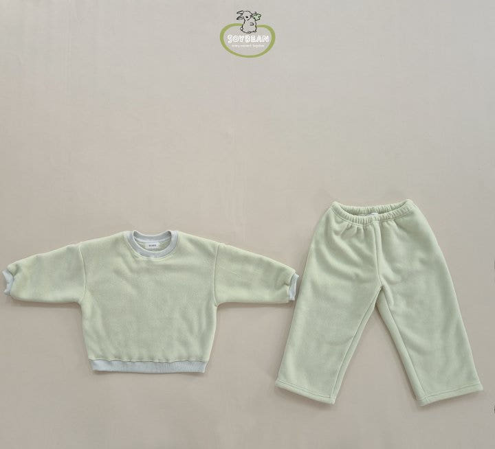 Soybean - Korean Children Fashion - #magicofchildhood - Super Fleece Wide Top Bottom Set - 8