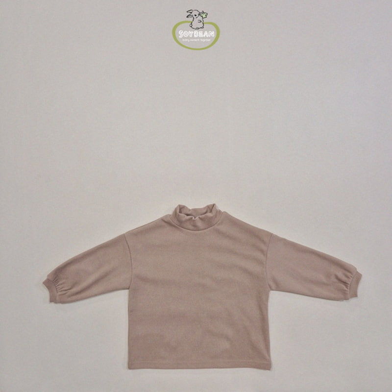 Soybean - Korean Children Fashion - #minifashionista - Peach Mockneck Tee - 10