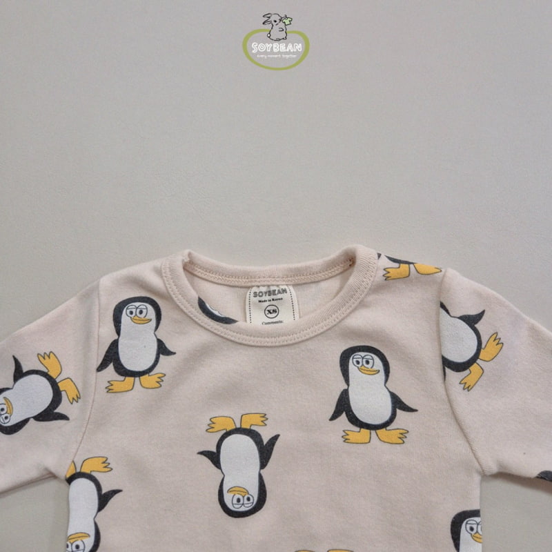 Soybean - Korean Children Fashion - #minifashionista - Brushed Penguin Loungewear - 9
