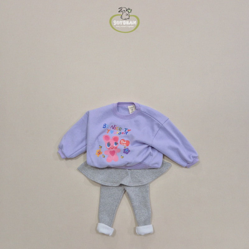 Soybean - Korean Children Fashion - #prettylittlegirls - Fleece Bunny Sweatshirt - 9