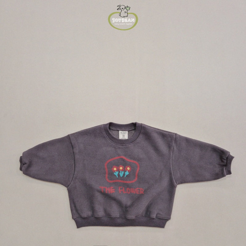 Soybean - Korean Children Fashion - #todddlerfashion - Fleece Flower Sweatshirt - 6