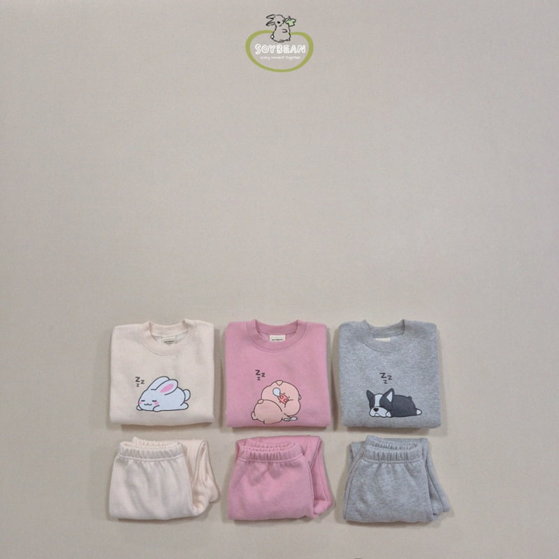 Soybean - Korean Children Fashion - #todddlerfashion - Fleece Siesta Loungewear - 5