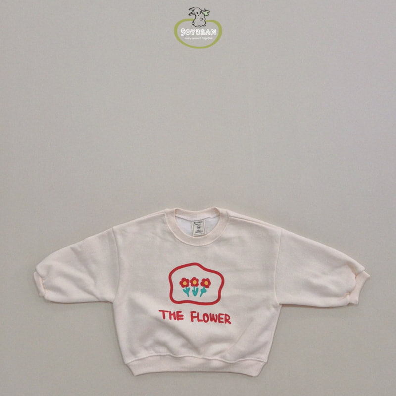 Soybean - Korean Children Fashion - #toddlerclothing - Fleece Flower Sweatshirt - 7