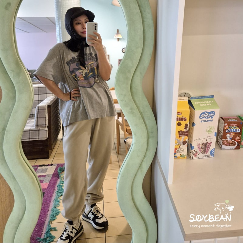 Soybean - Korean Women Fashion - #vintageinspired - Super Fleece Jogger Pants MOM - 4