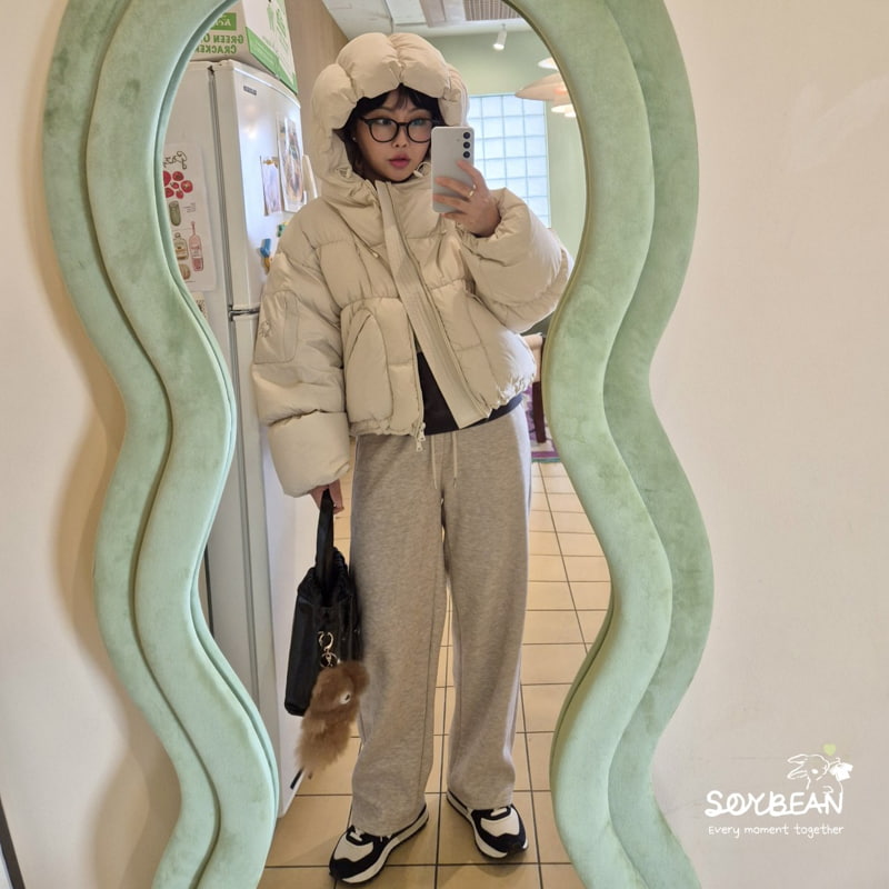 Soybean - Korean Women Fashion - #womensfashion - Cozy Fleece Pants MOM