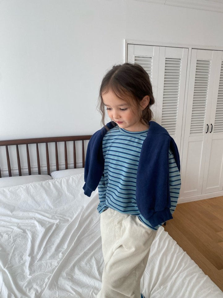 The Little Ove - Korean Children Fashion - #kidzfashiontrend - Soft Stripe Tee - 10