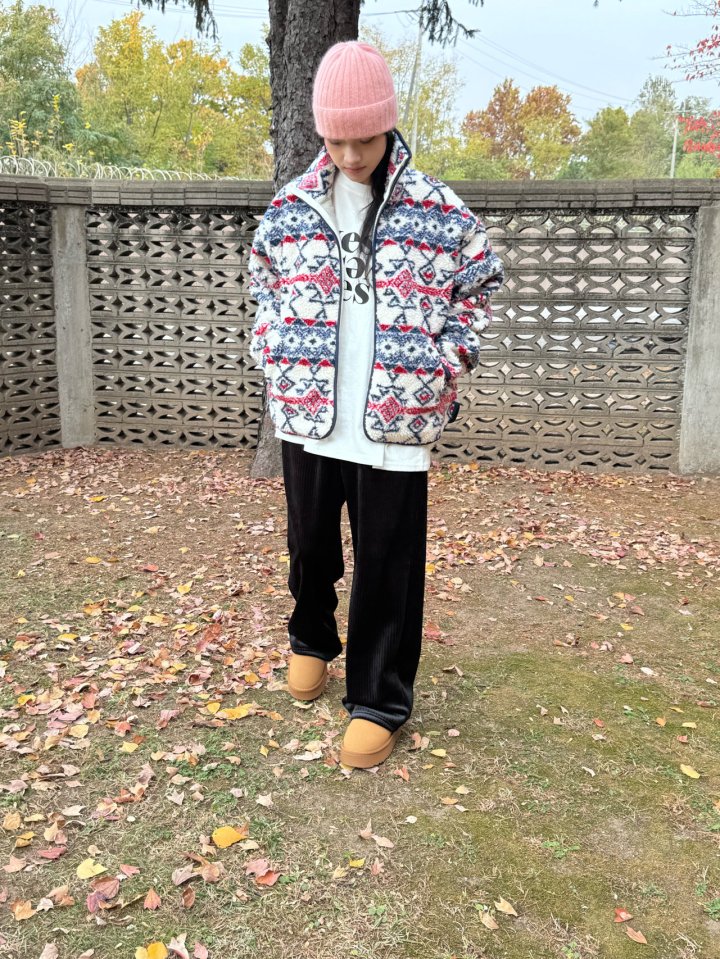 Theres - Korean Women Fashion - #momslook - Nordic Jumper - 7