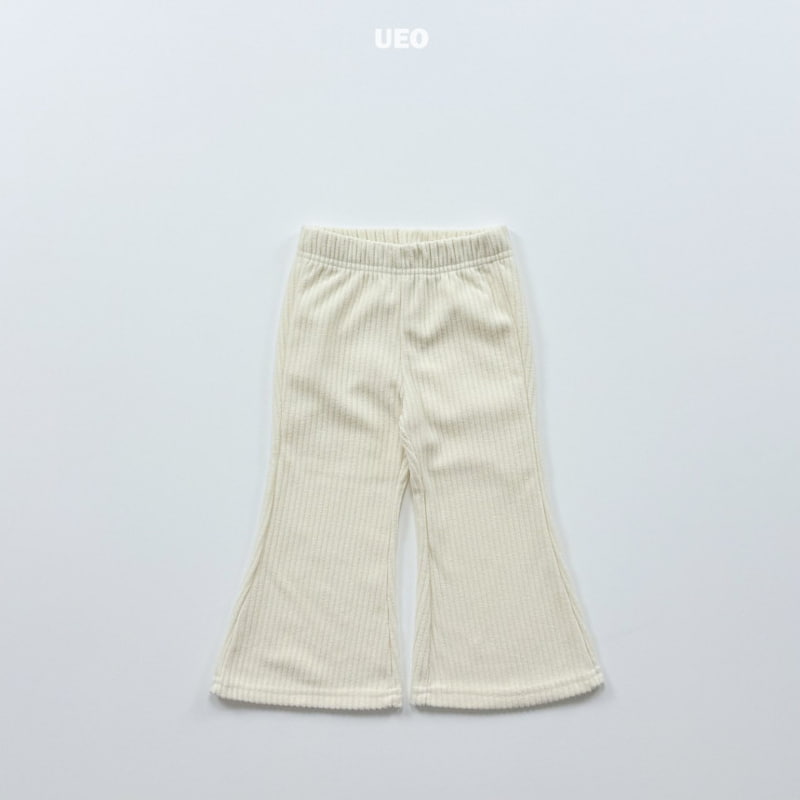 U Eo - Korean Children Fashion - #minifashionista - Ribbed Fleece Bootcut Pants - 6